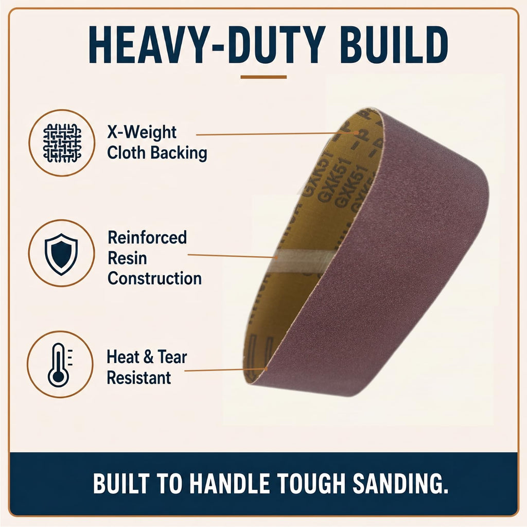 4x36 Aluminum Oxide Sanding Belts, 12 Pack H6218