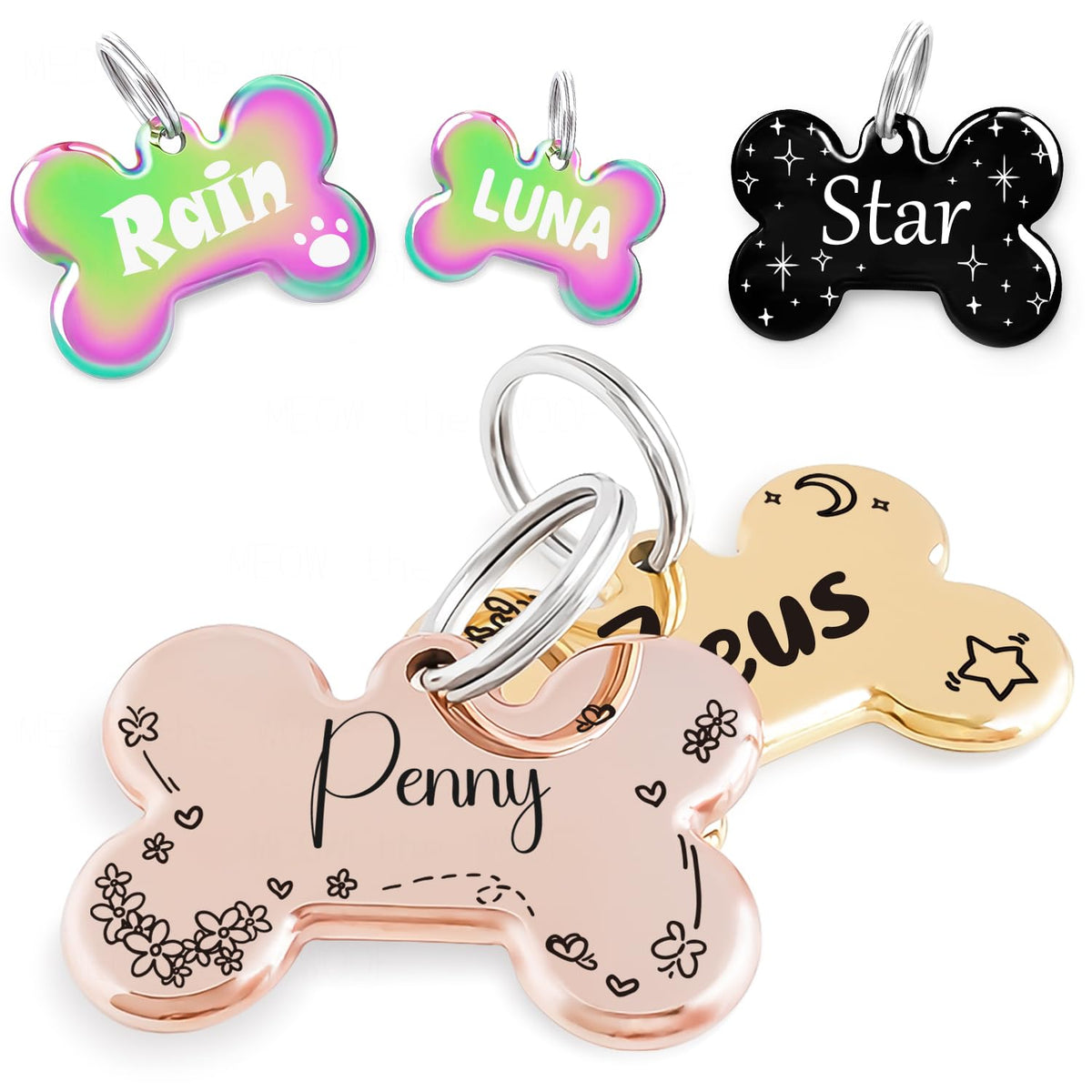 Stainless Steel Deep Engraving Dog Tags C413306