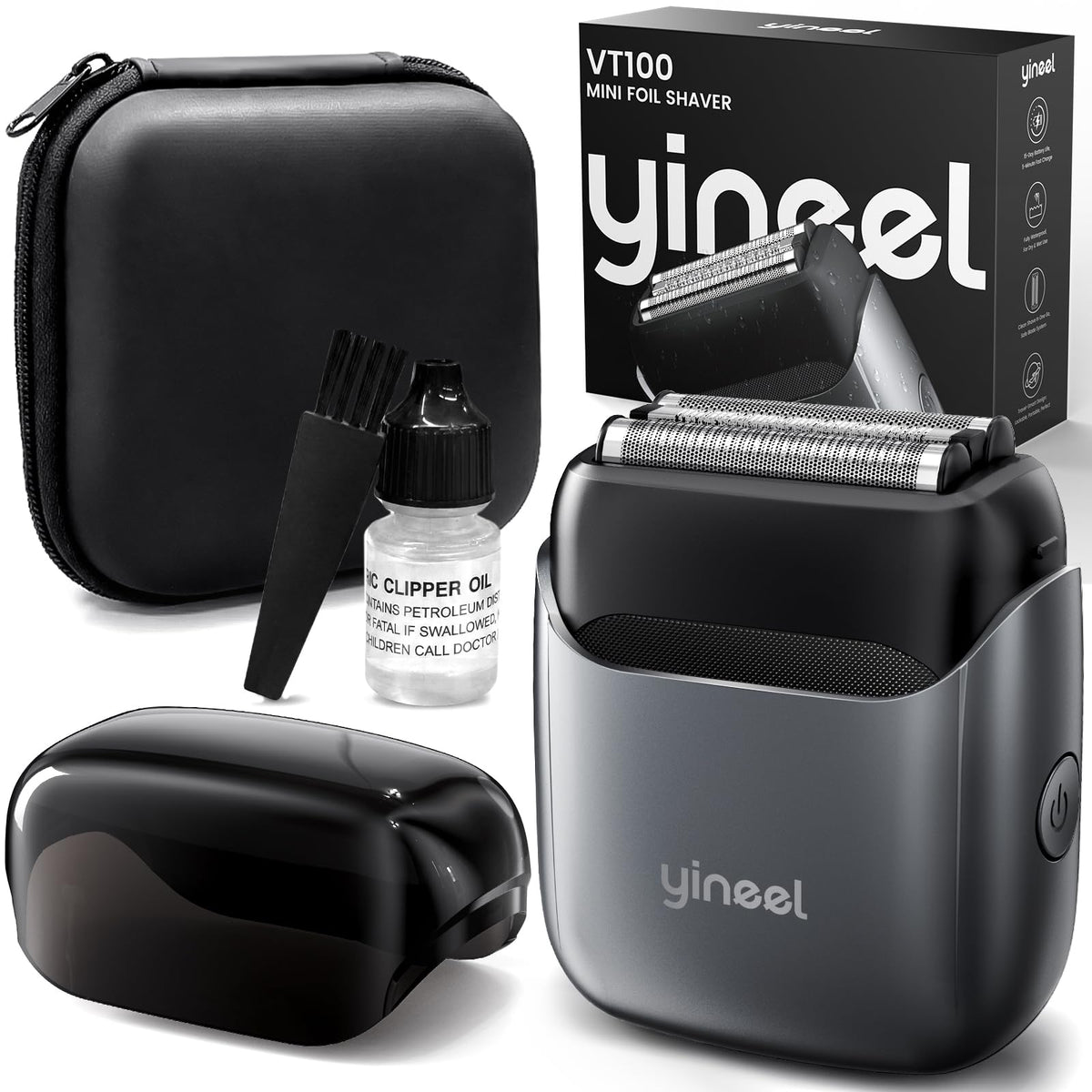 Portable Mini Electric Foil Shaver with Case I105