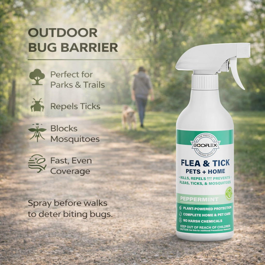 Plant-Based Flea Spray with Peppermint Scent 16oz D255321