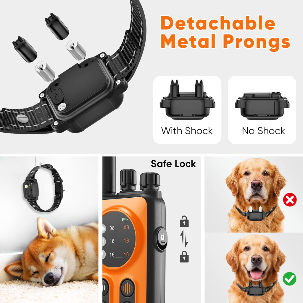 Orange Dog Training Collar with Remote C41862