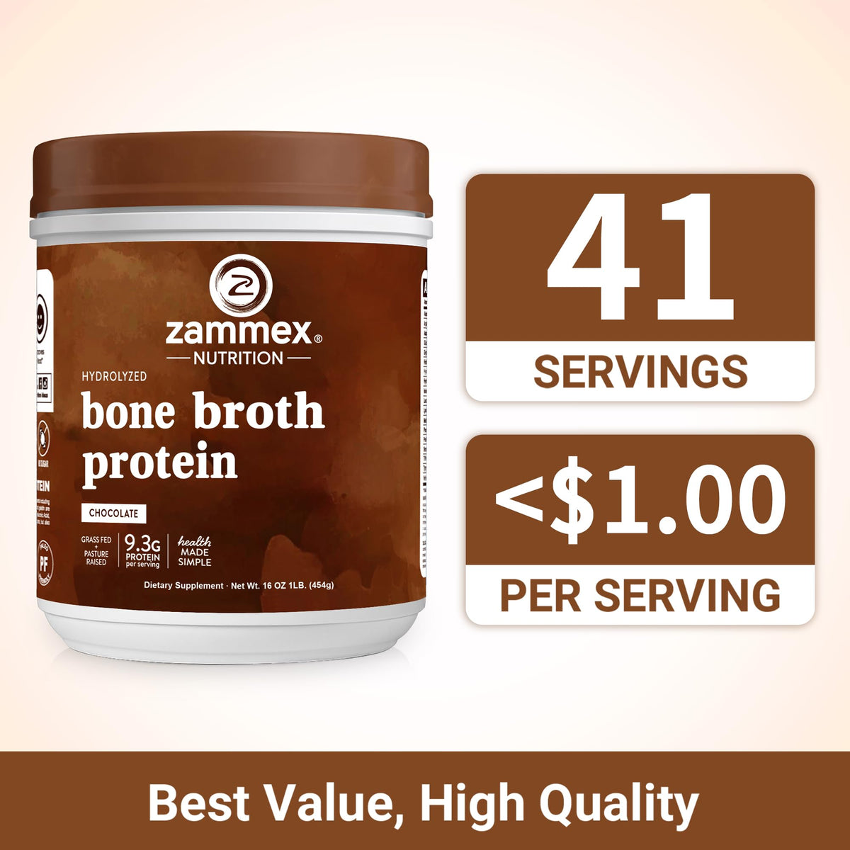 Bone Broth Protein Powder Hot Chocolate Cocoa Q7220