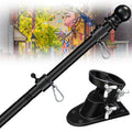 5ft Stainless Steel Flag Pole Kit with Bracket Y817
