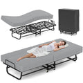 Folding Bed with Mattress, Memory Foam and Metal Frame, 75" x 31" N361