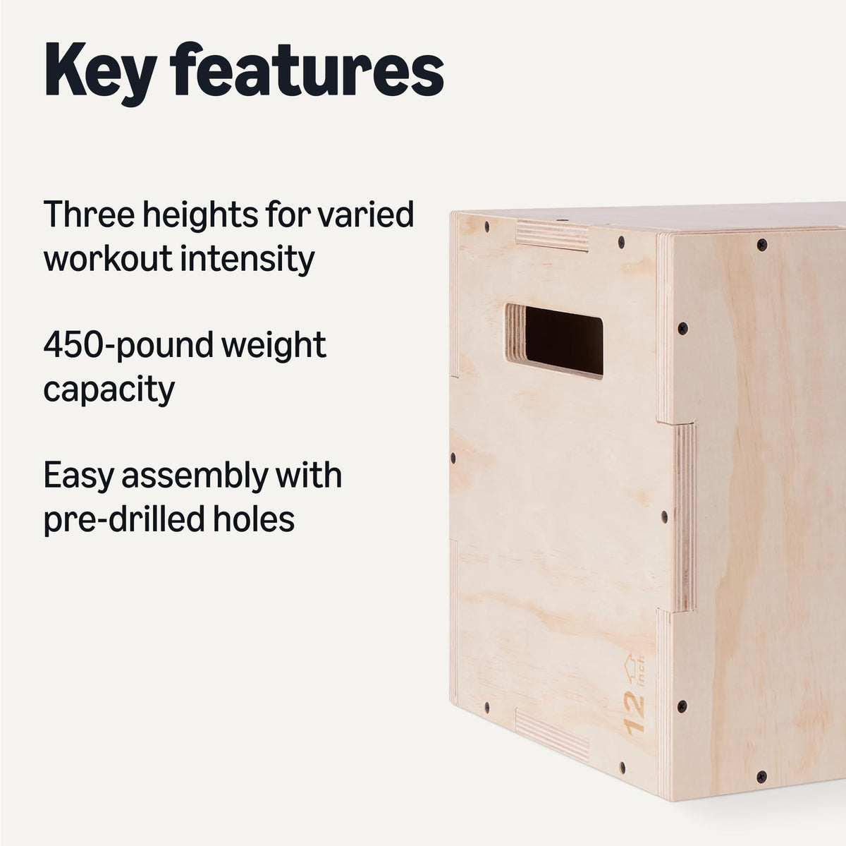 3-in-1 Wooden Plyo Box R25260