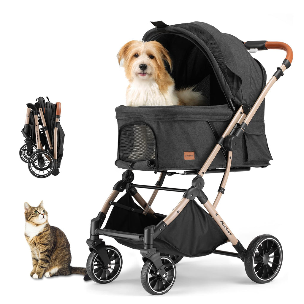 4-Wheel Pet Stroller with Reversible Handle H32268