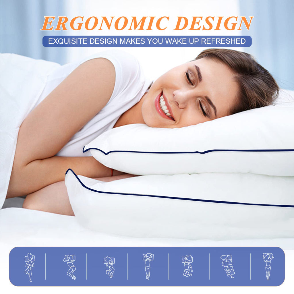 King Size Set of 2 Cooling Bed Pillows F158