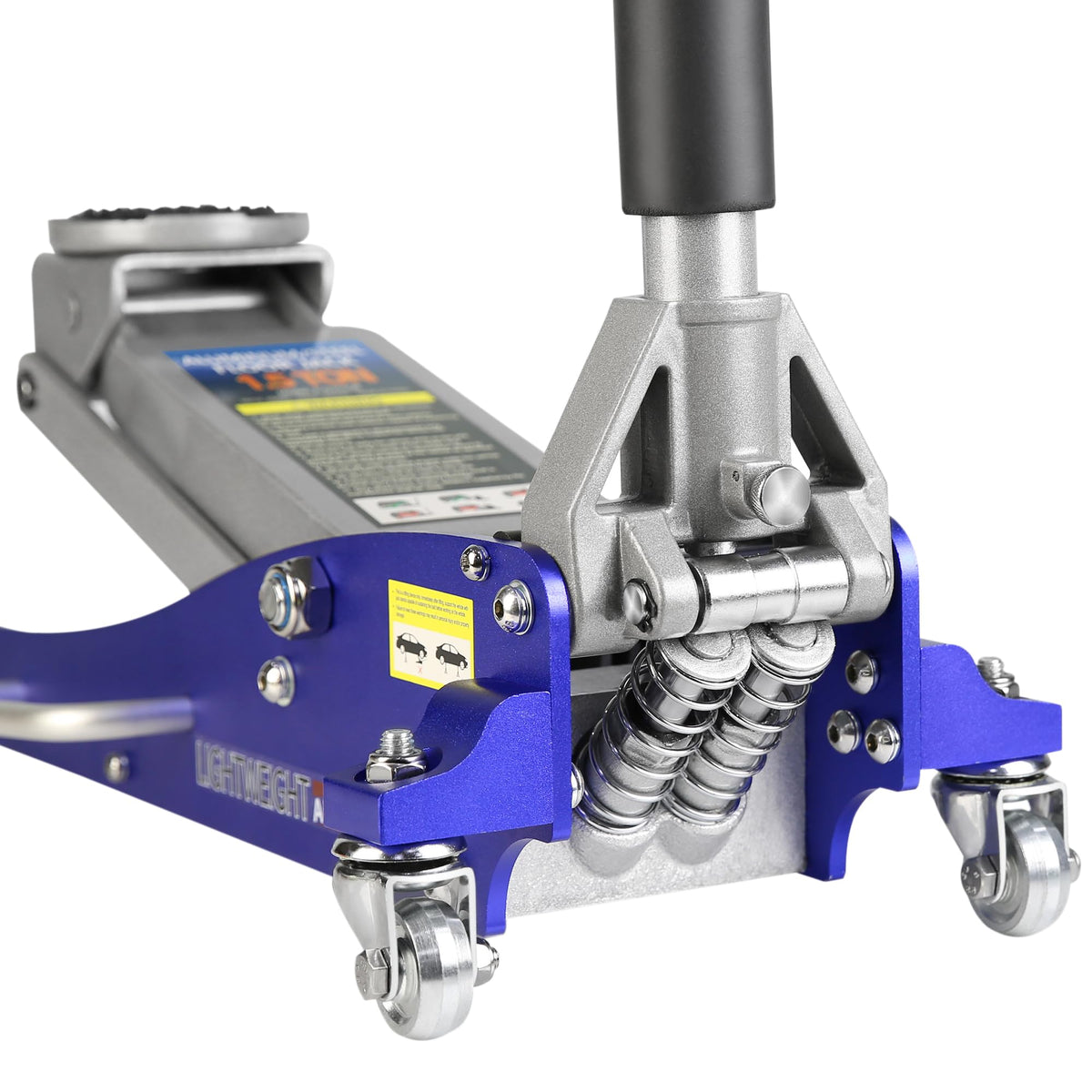 Heavy Duty Hydraulic Low Profile Aluminum Steel Floor Jack 1.5 Ton Blue L15395