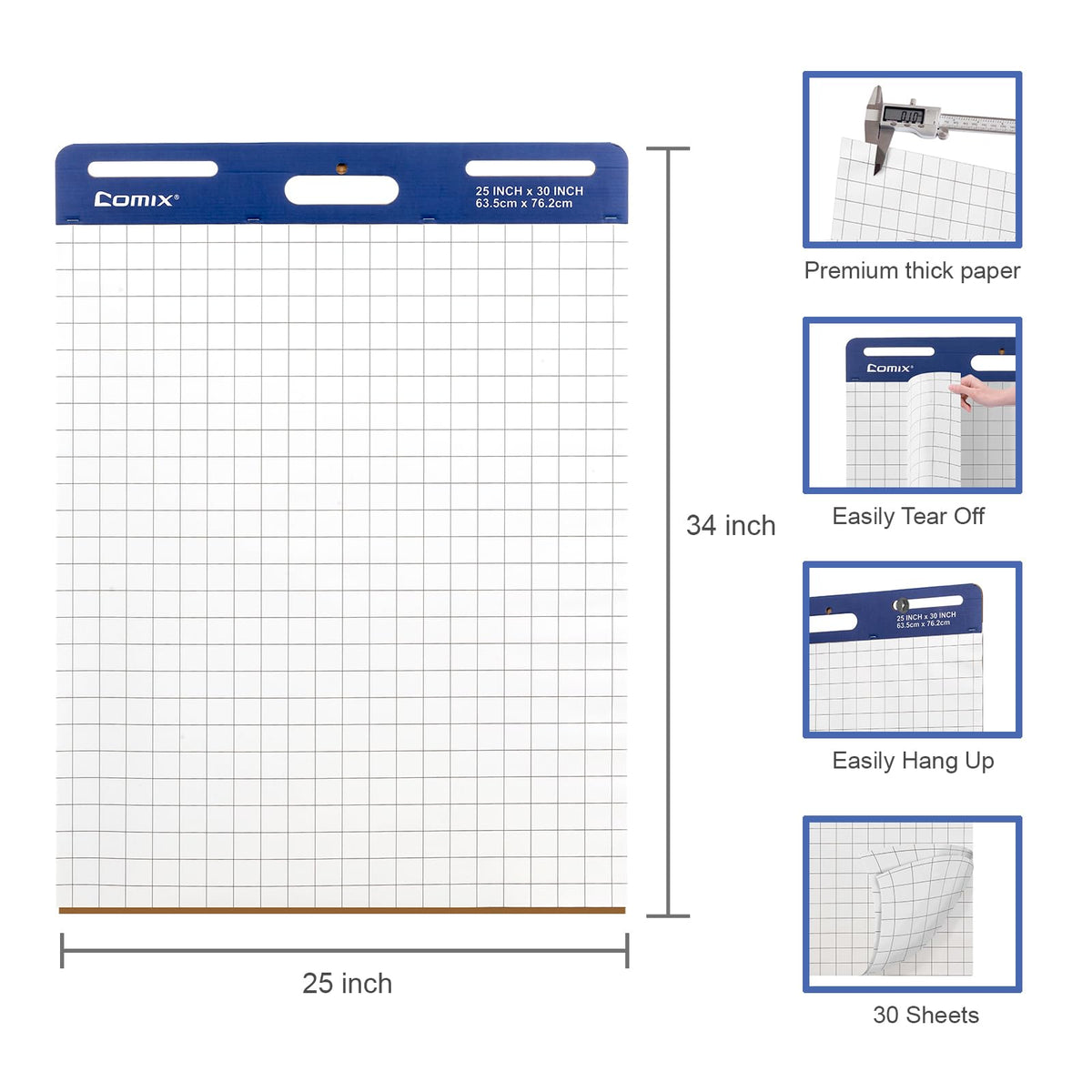 25 x 30 In Flip Chart Easel Pad C47712