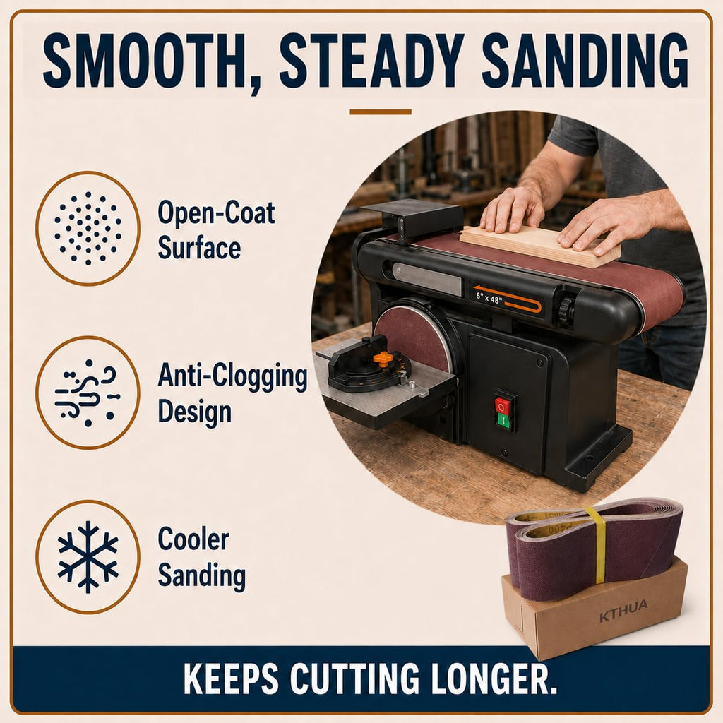 4x36 Aluminum Oxide Sanding Belts, 12 Pack H6218