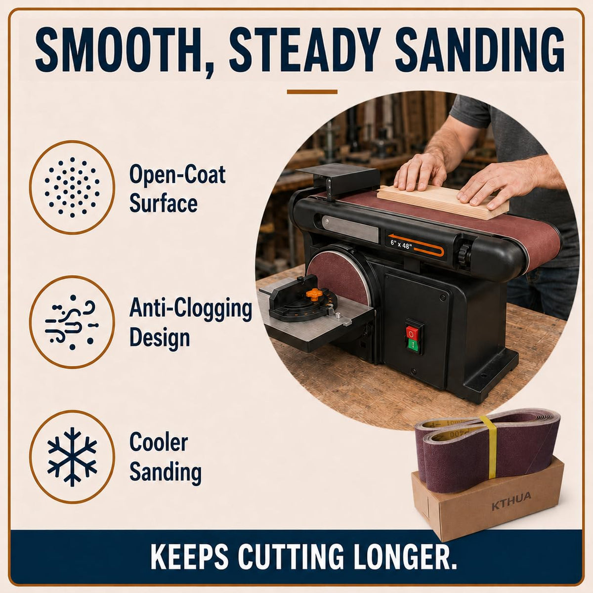 4x36 Aluminum Oxide Sanding Belts, 12 Pack H6218