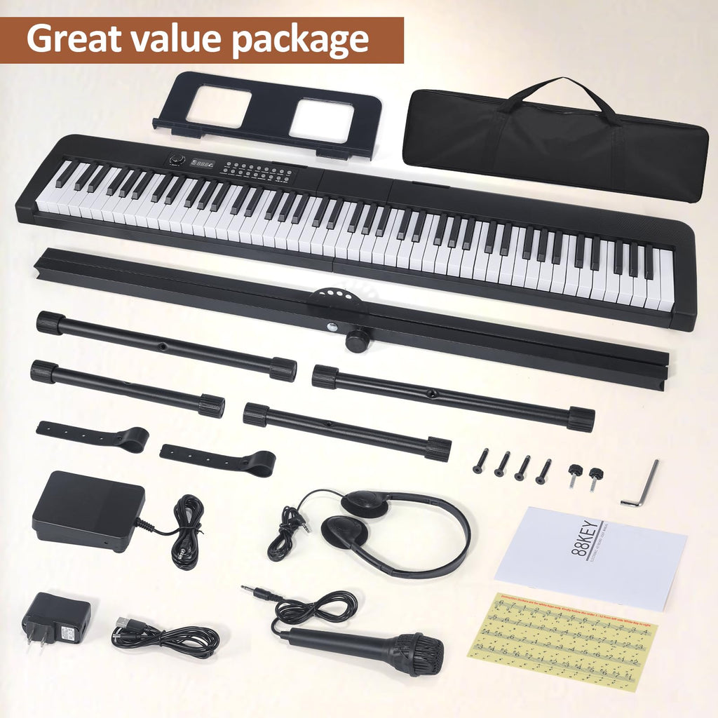 88 Key Electric Digital Piano with Semi Weighted Keys E7082
