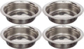 4 Pack Stainless Steel Cat & Dog Bowls, 8 oz Each P697