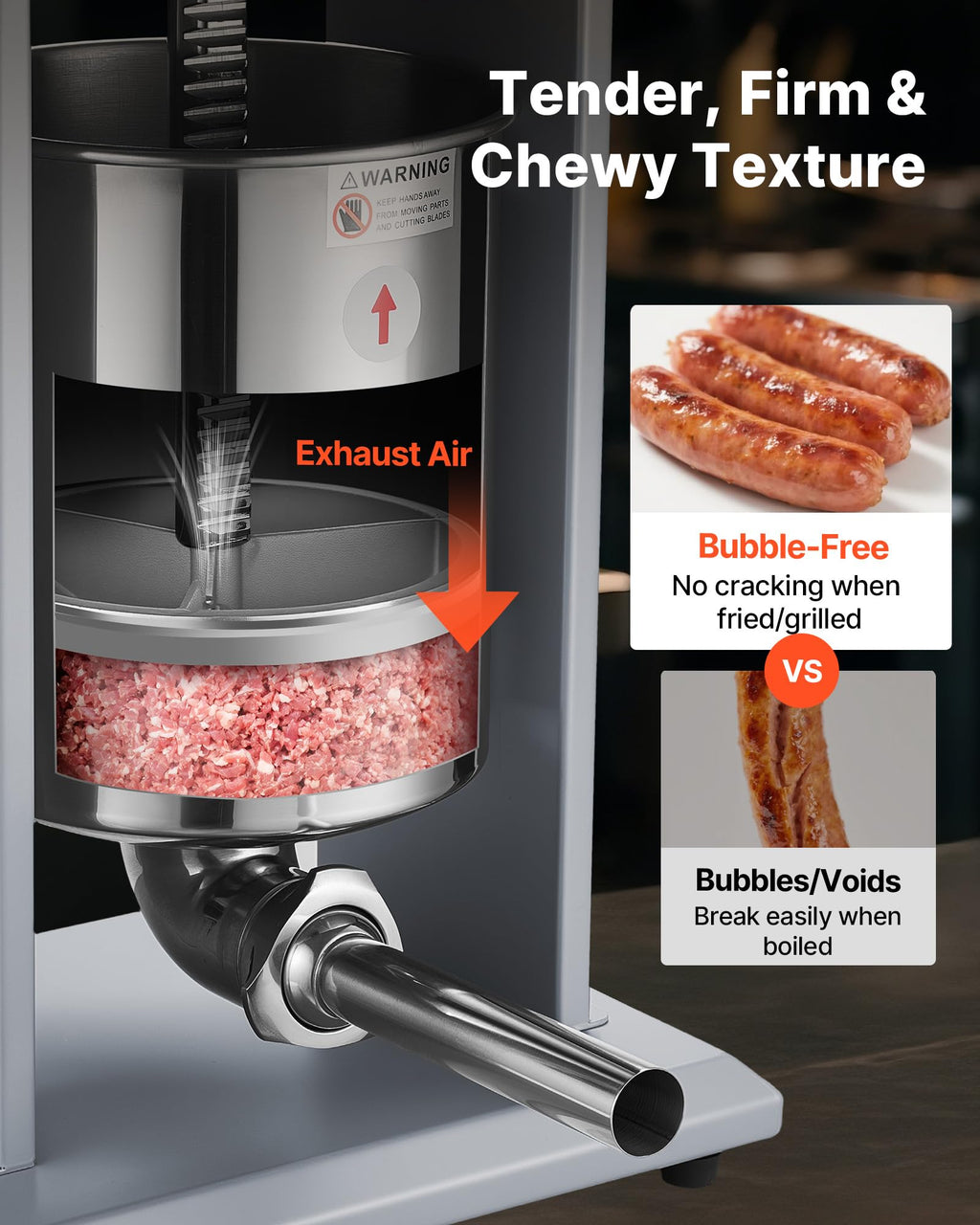 Electric Stainless Steel Sausage Stuffer with Foot Pedal X94959