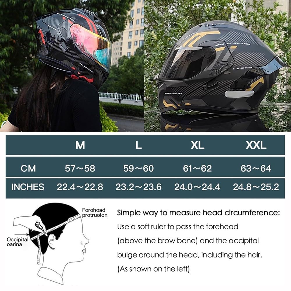 DOT Approved Flip Up Full Face Modular Motorcycle Helmet Q932270