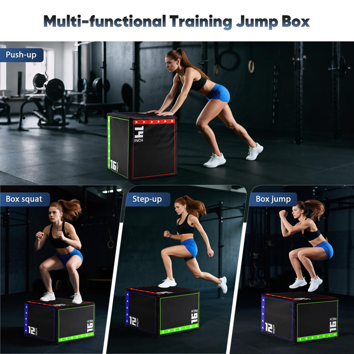 3 in 1 Foam Plyometric Jump Box O759