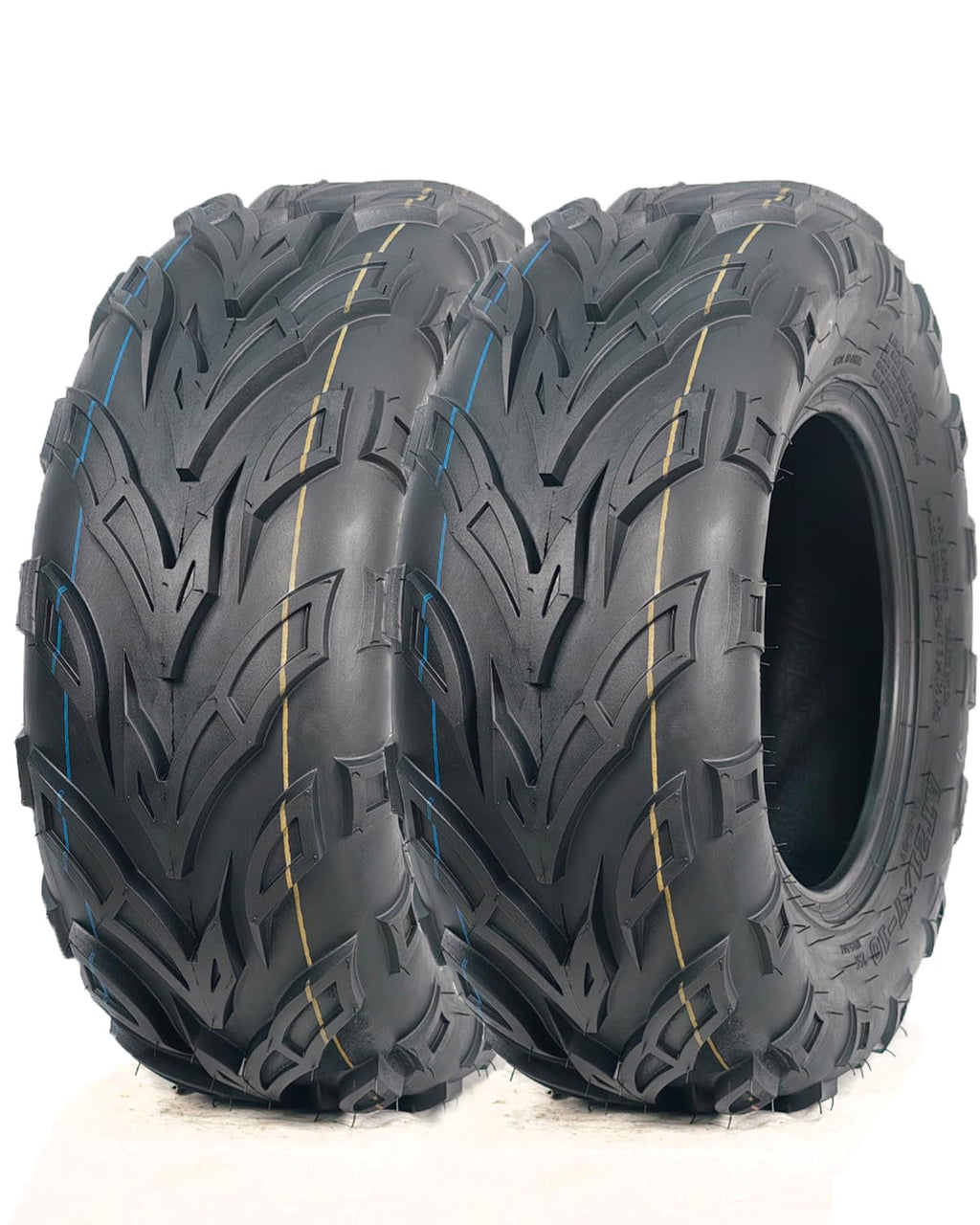 Set of 2 19x7-8 Tubeless ATV Tires V216