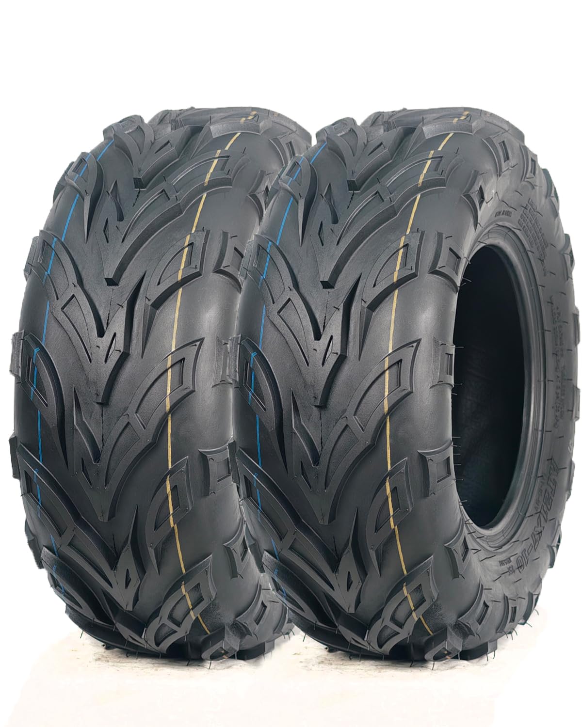 Set of 2 19x7-8 Tubeless ATV Tires V216