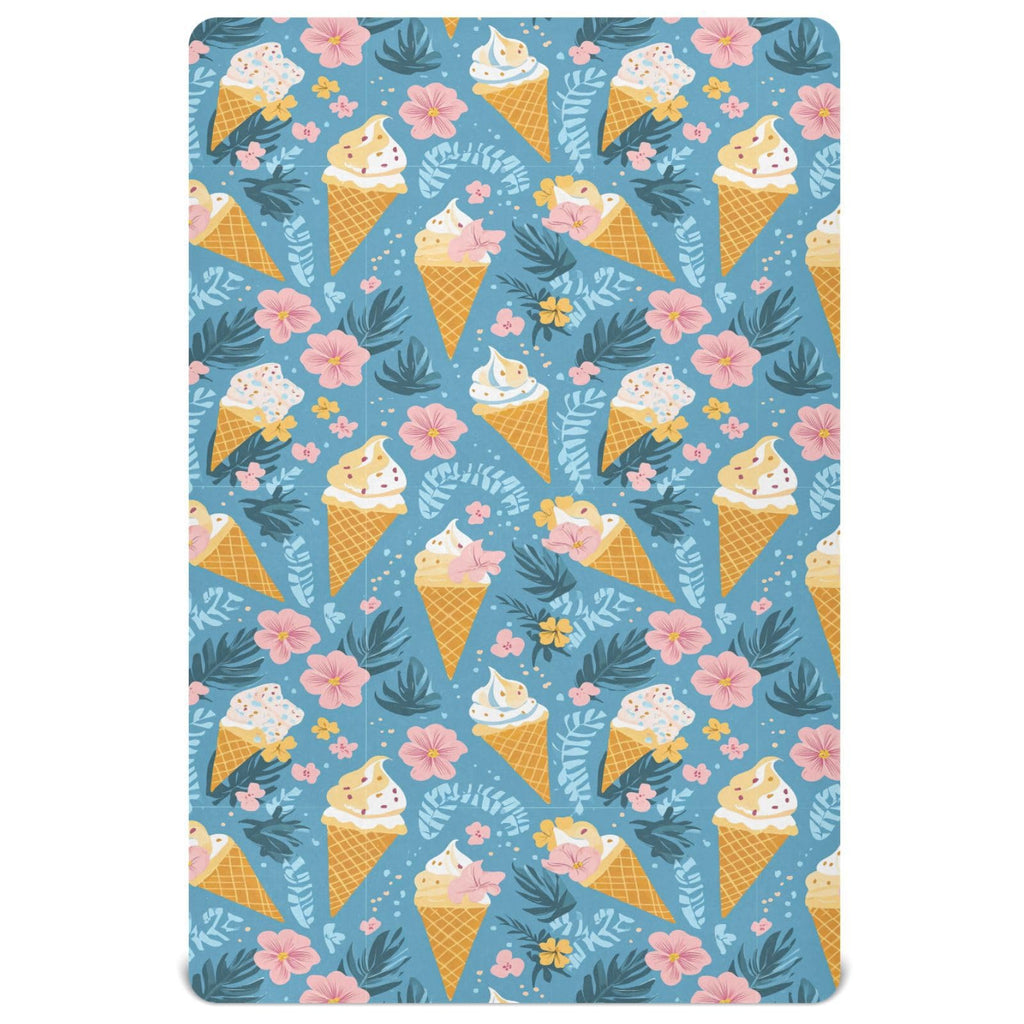 Soft Breathable Microfiber Fitted Crib Sheet R1257