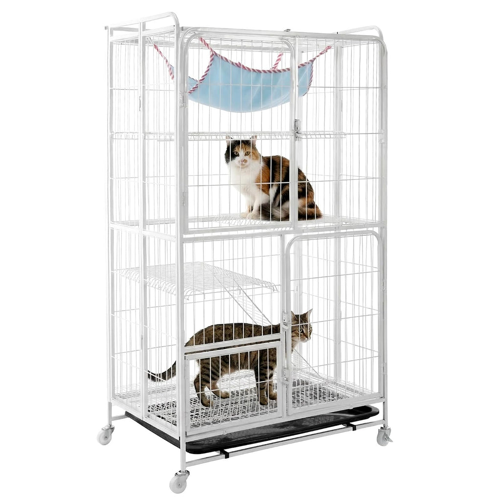 4-Tier Metal Wire Cat Playpen Y377