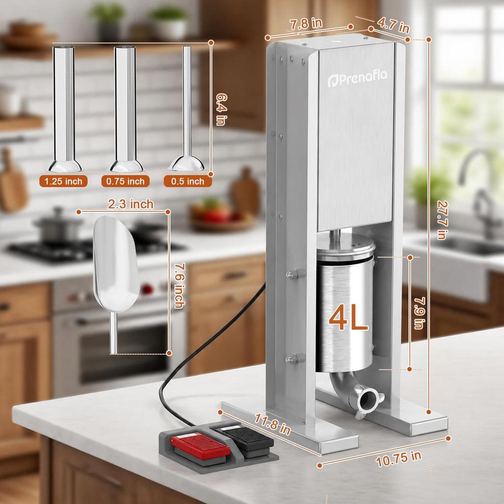 8 LB Vertical Electric Sausage Stuffer D72769