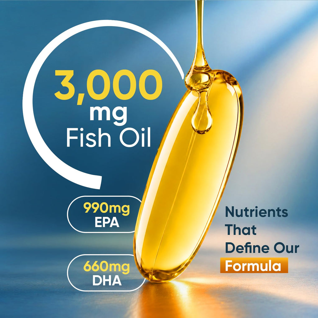 Omega 3 Fish Oil 3000mg 240 Softgels L143829