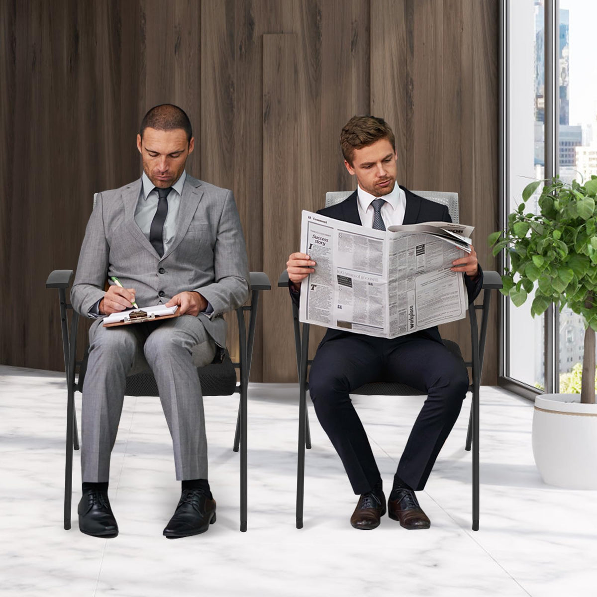 Foldable Mesh Back Guest Chair U2933