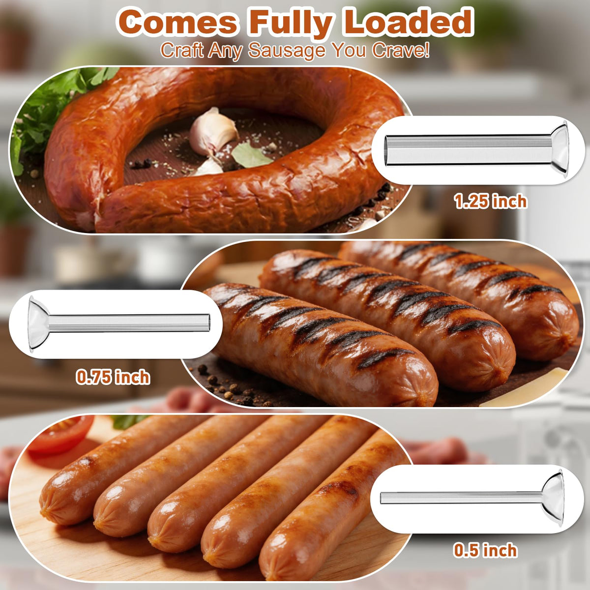 8 LB Vertical Electric Sausage Stuffer D72769