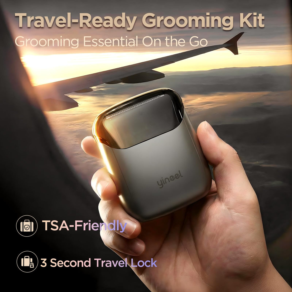 Portable Mini Electric Foil Shaver with Case I105