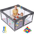 Dark Gray Baby Playpen E500