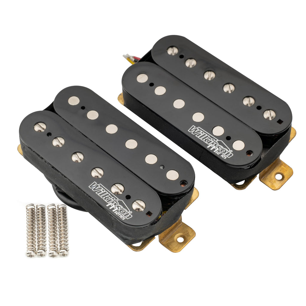 Alnico 5 Open Humbucker Pickups Set Black D103578