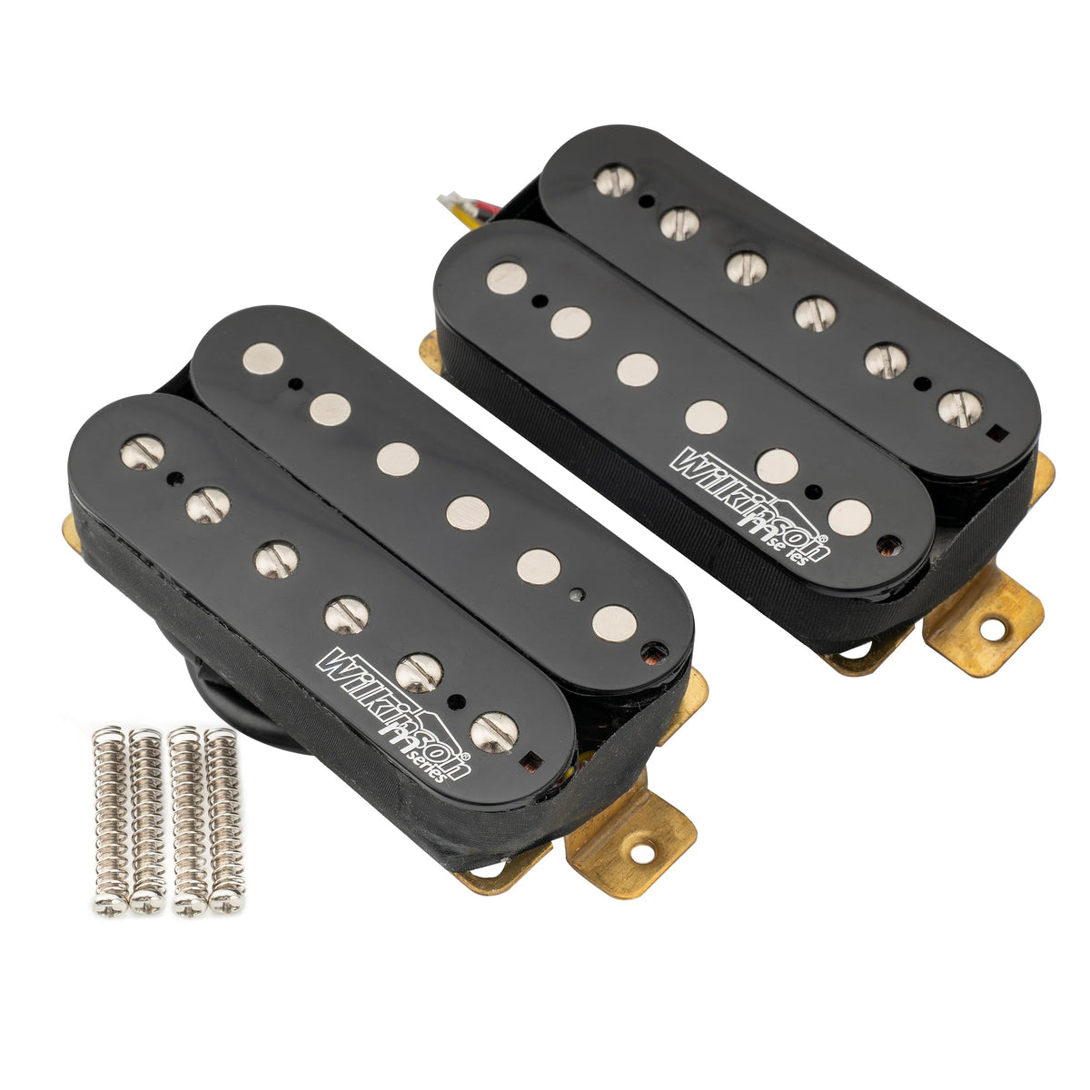 Alnico 5 Open Humbucker Pickups Set Black D103578