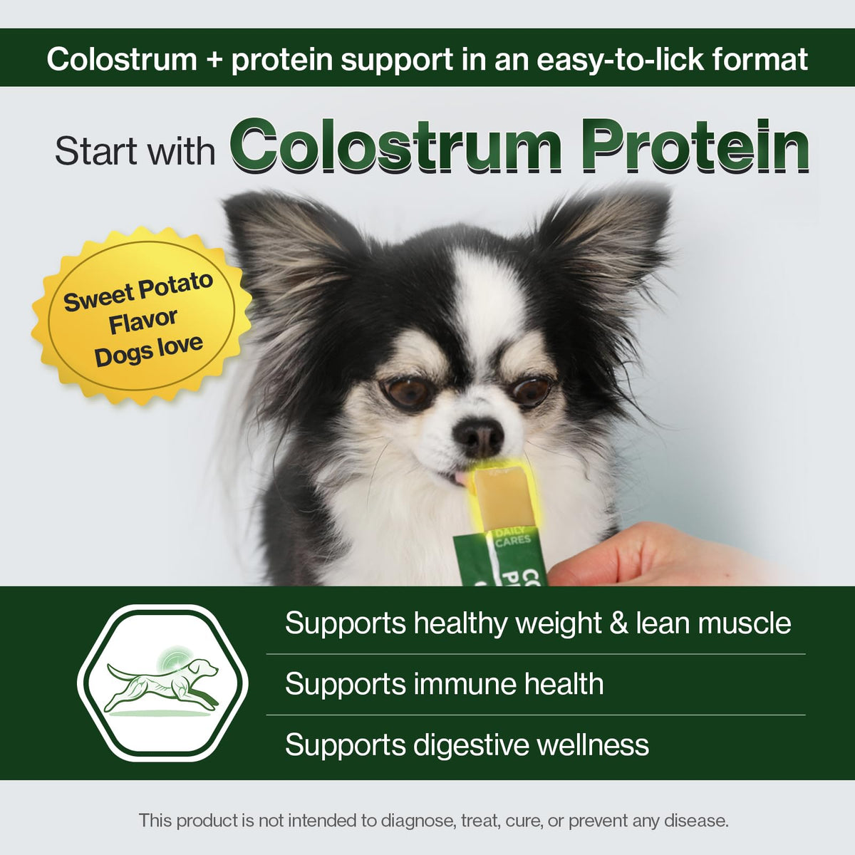 Colostrum Whey Protein Dog Supplement 30 Tubes J658