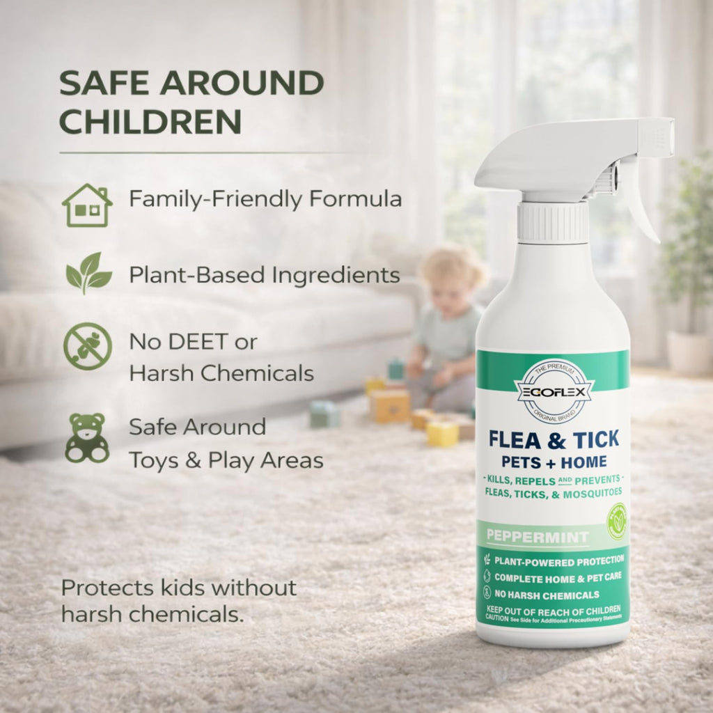 Plant-Based Flea Spray with Peppermint Scent 16oz D255321