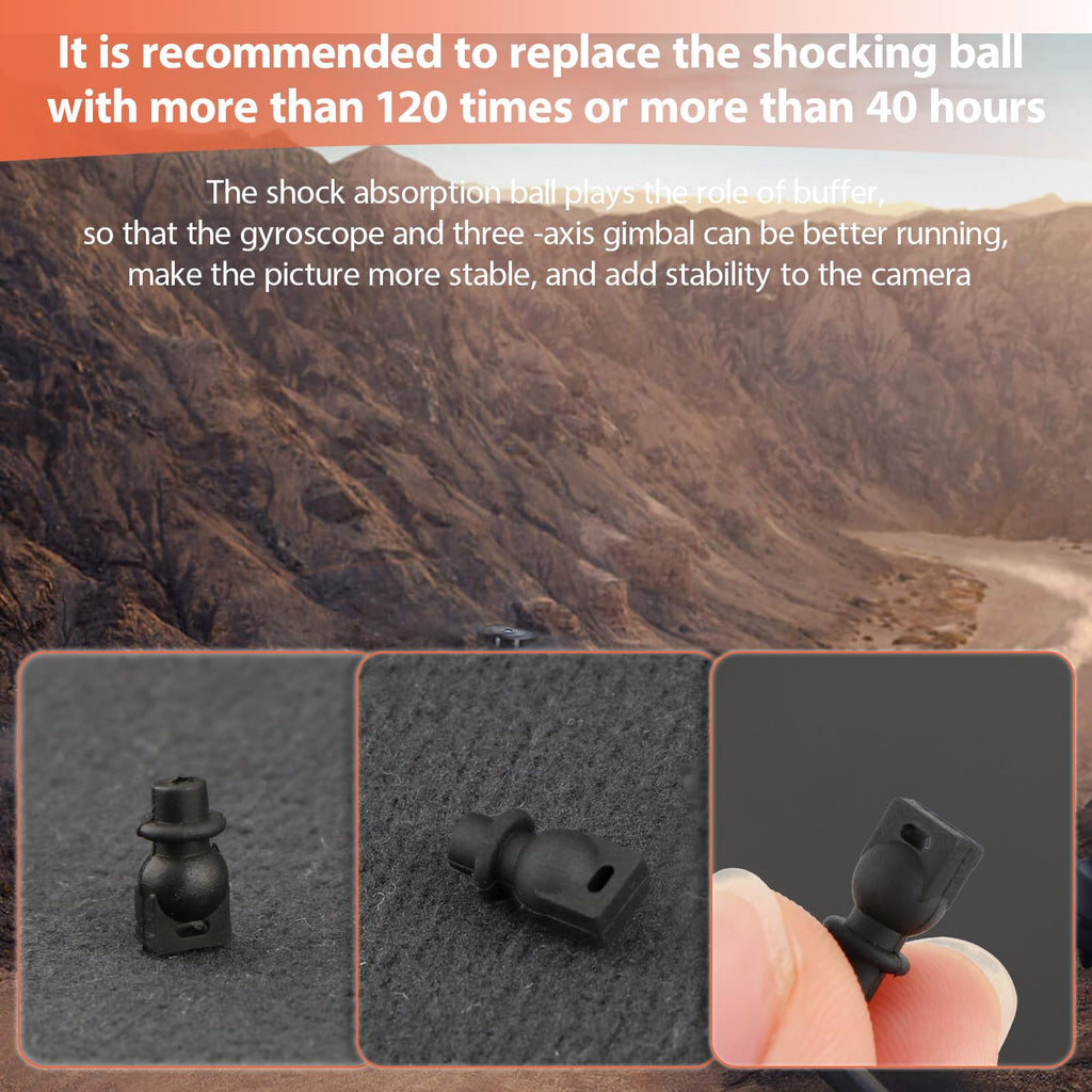 4Pcs Gimbal Shock Absorption Rubber Damper Mounts with Repair Tools Y80932