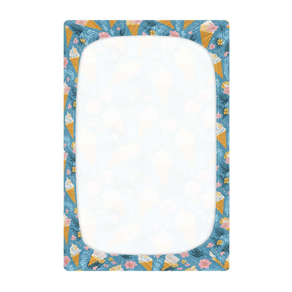 Soft Breathable Microfiber Fitted Crib Sheet R1257