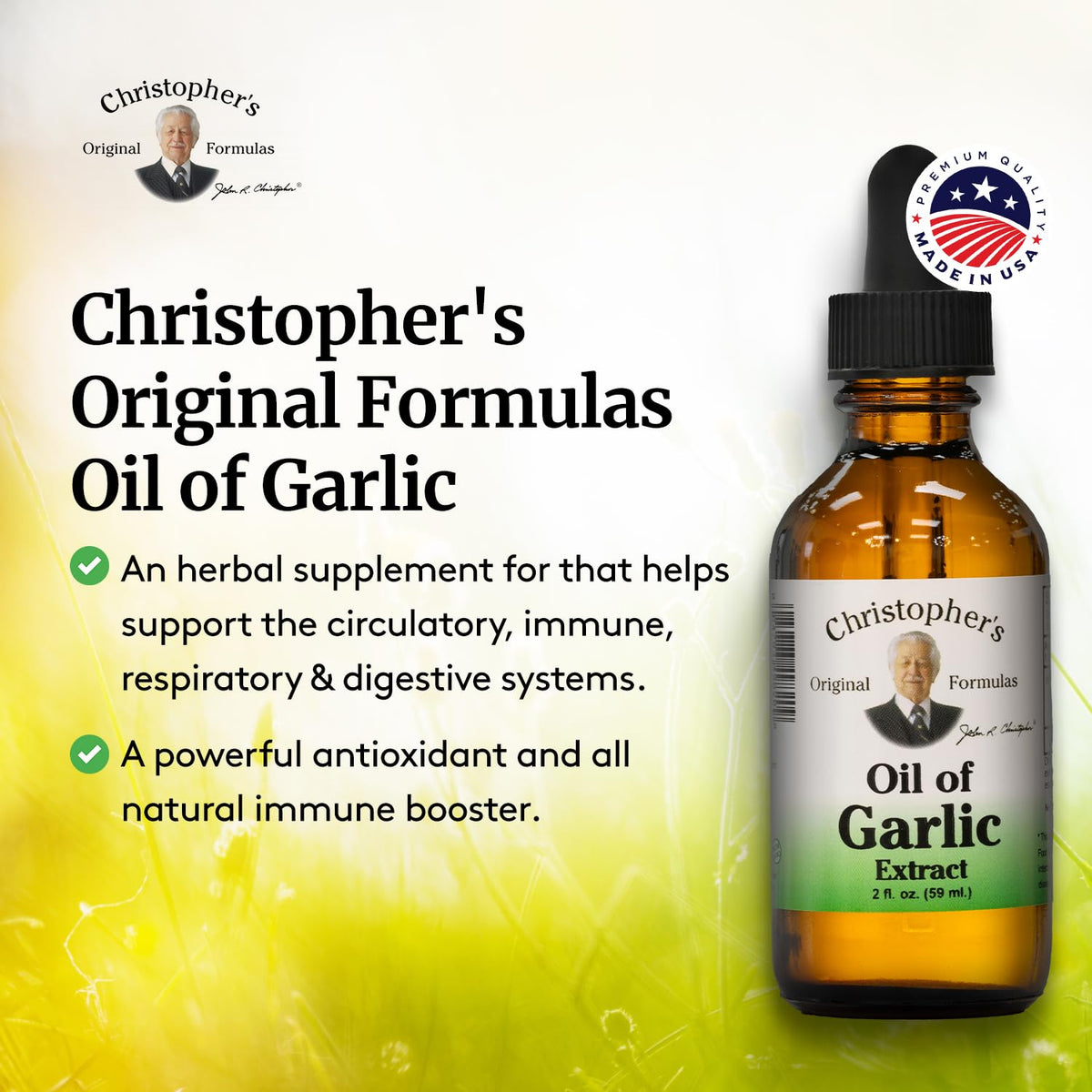 Garlic Oil Extract 2 oz Herbal Supplement A57836