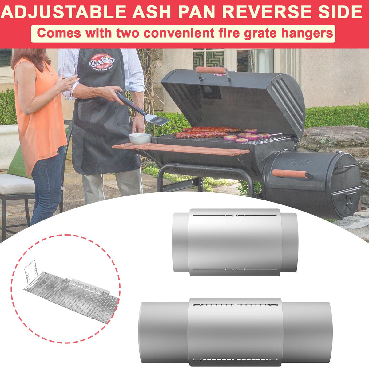 Adjustable Ash Pan for Grills Z93723