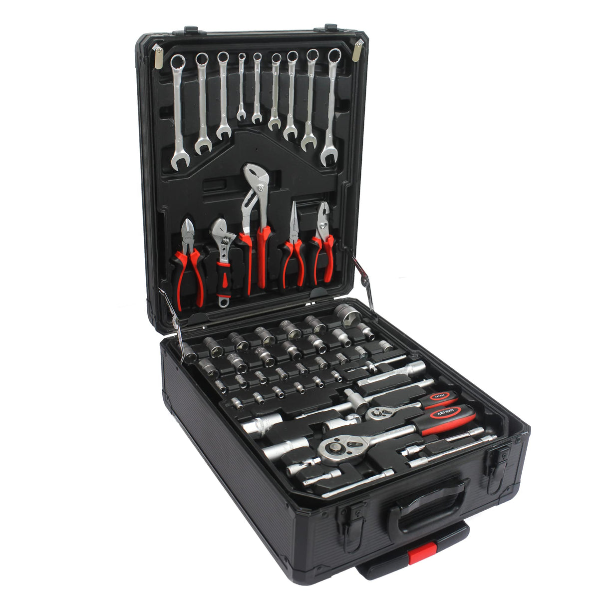 899pcs Rolling Tool Box Set with 4 Drawer Organizer Storage Case G58489