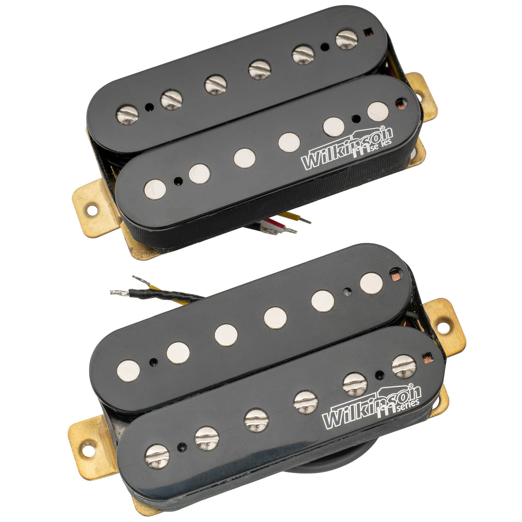 Alnico 5 Open Humbucker Pickups Set Black D103578