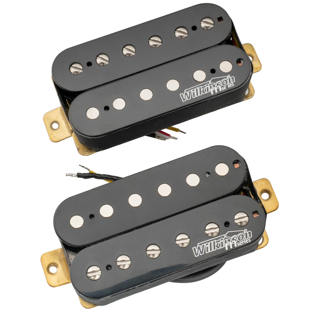 Alnico 5 Open Humbucker Pickups Set Black D103578