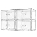 Clear Stackable Storage Drawers 4 Pack 15QT O467
