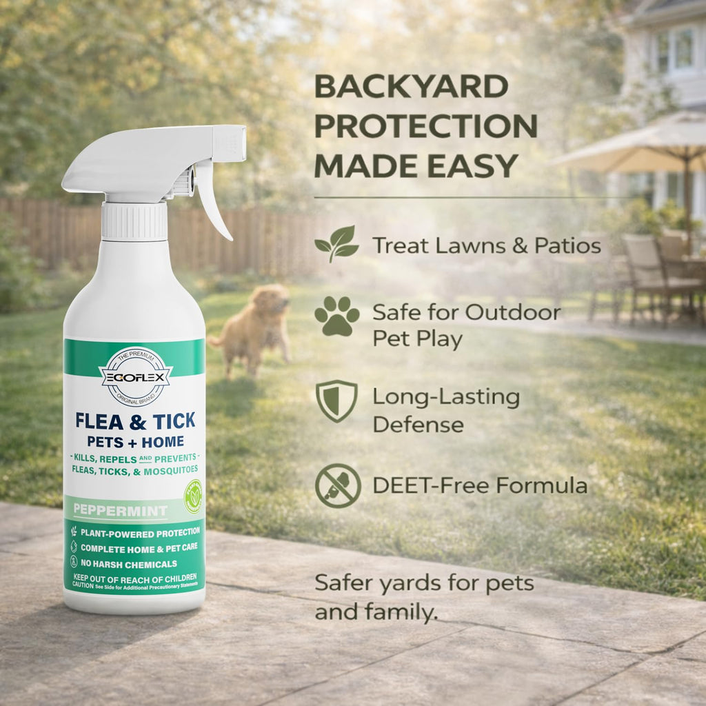 Plant-Based Flea Spray with Peppermint Scent 16oz D255321
