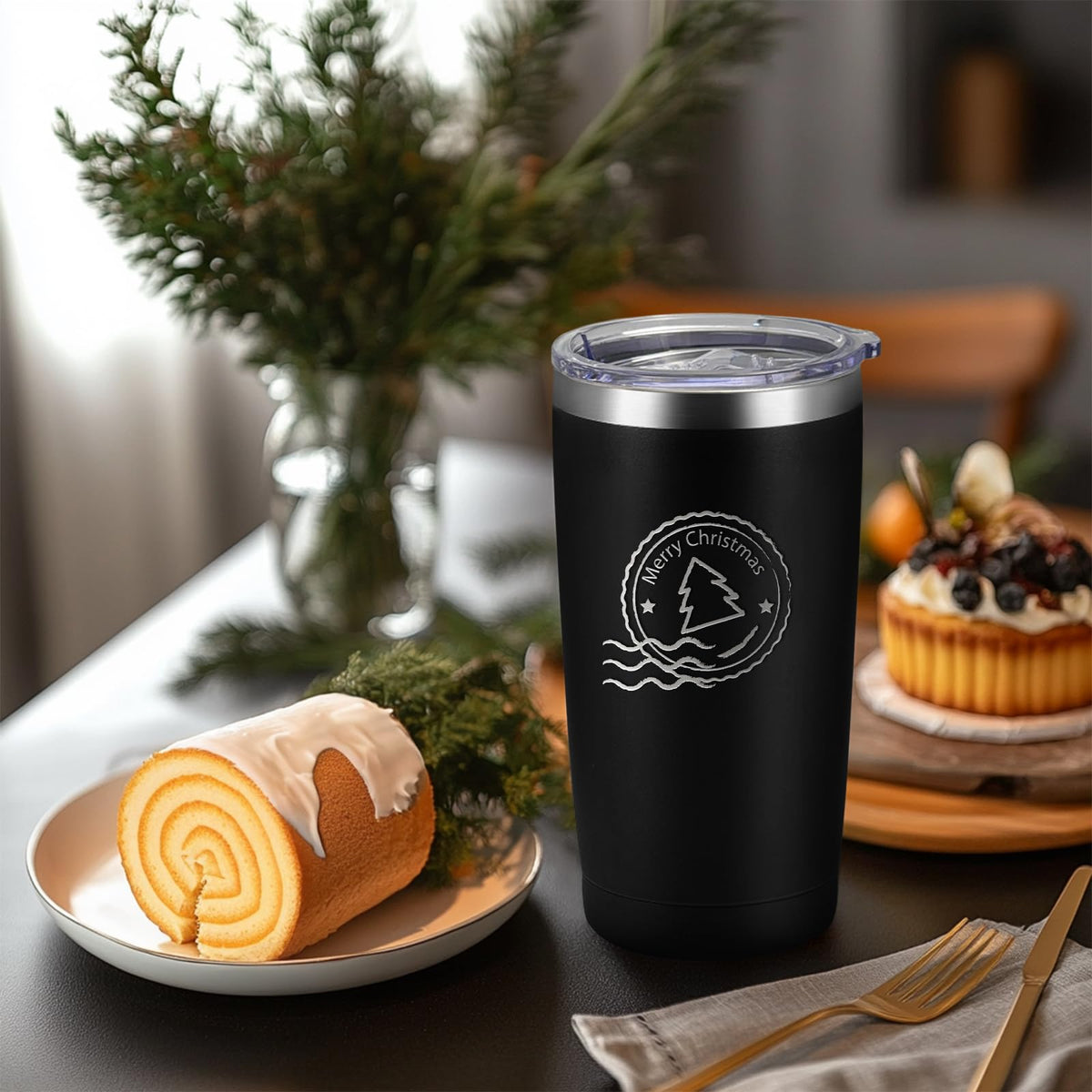 20 Pack Stainless Steel Insulated Tumbler with Straws T10508