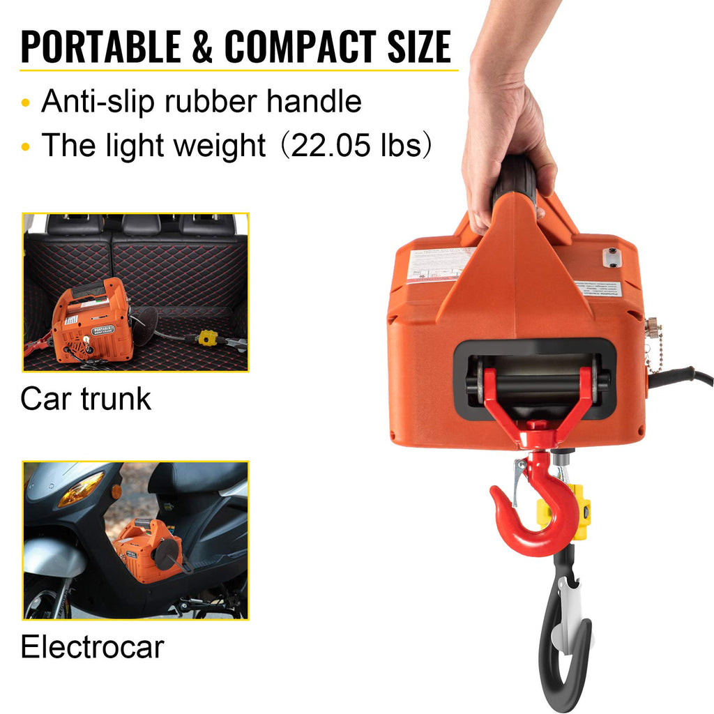 1500W Portable Electric Hoist Winch M943623