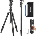Carbon Fiber Camera Tripod Monopod 65" Lightweight Compact Travel DSLR Video Stand 360° Ball Head 13.2 lbs B255562