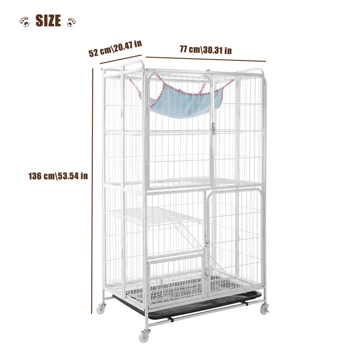 4-Tier Metal Wire Cat Playpen Y377