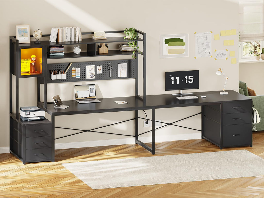 L Shaped Gaming Desk with 6 Drawers R963732
