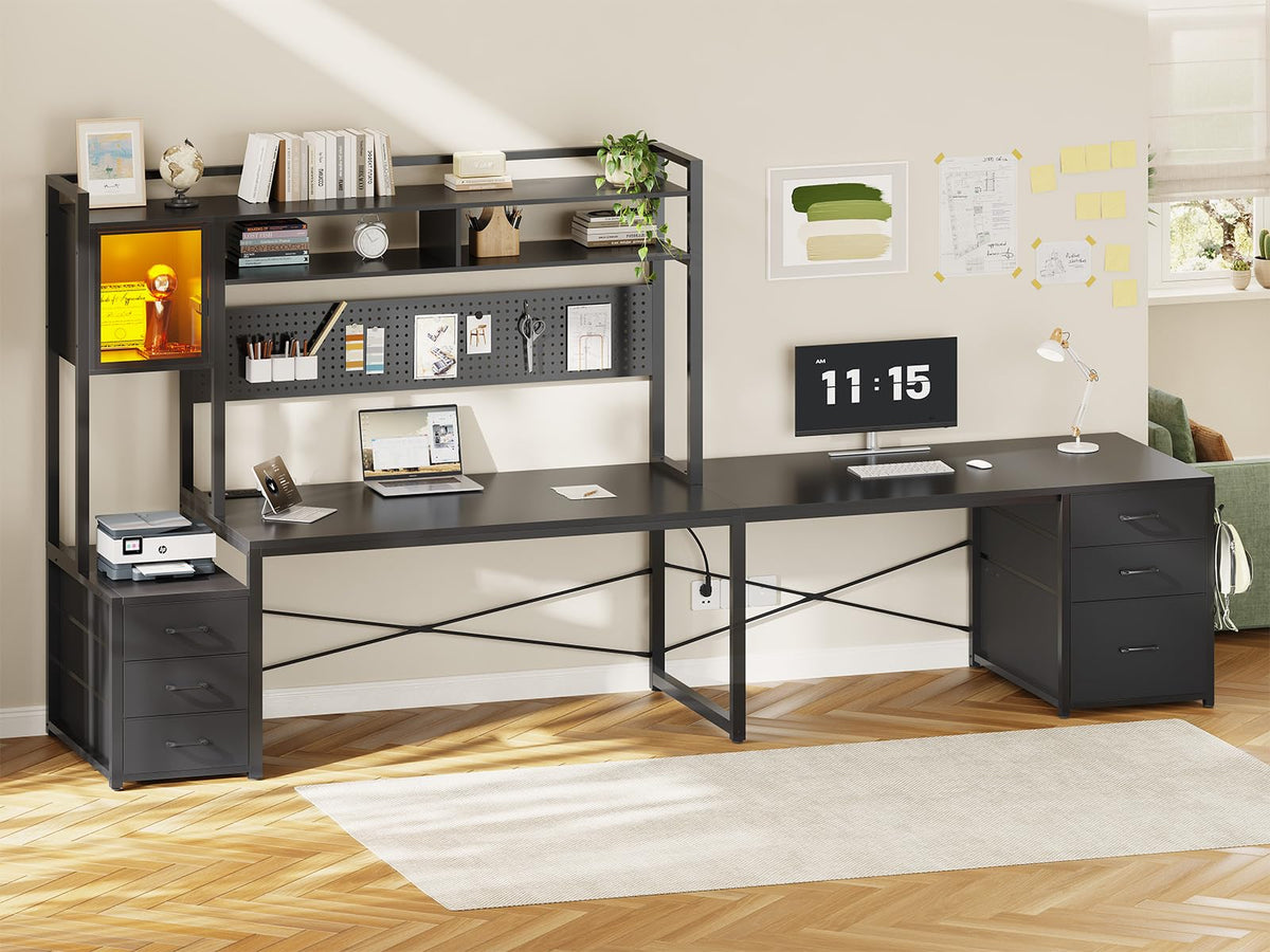 L Shaped Gaming Desk with 6 Drawers R963732