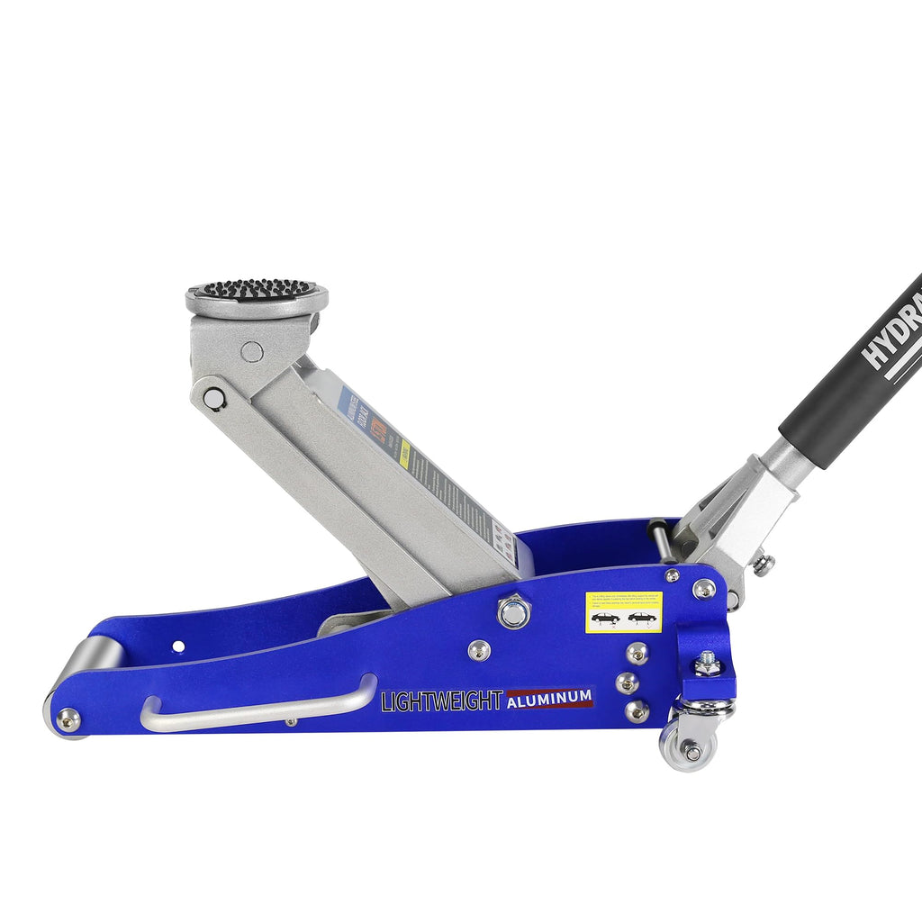 Heavy Duty Hydraulic Low Profile Aluminum Steel Floor Jack 1.5 Ton Blue L15395